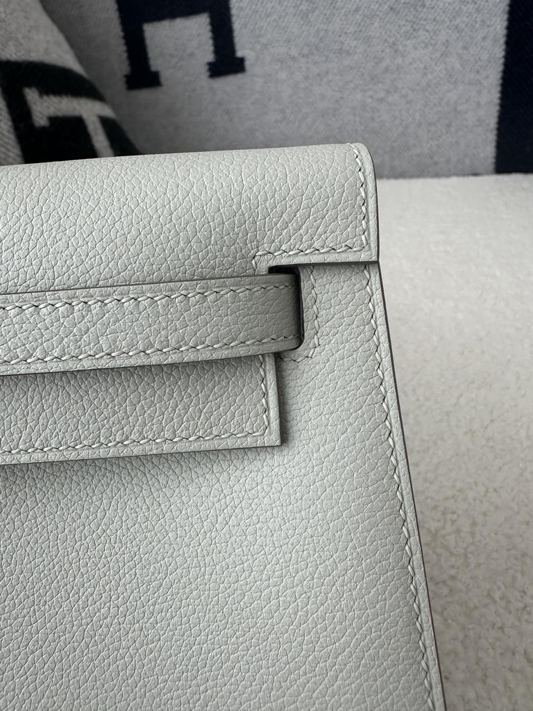 Kelly danse 22cm evercolor 80 Pearl Grey silver hardware