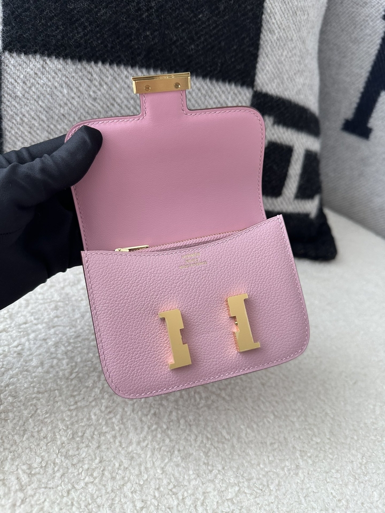Constance slim evercolor  X9 Mauve sylvestre Gold hardware