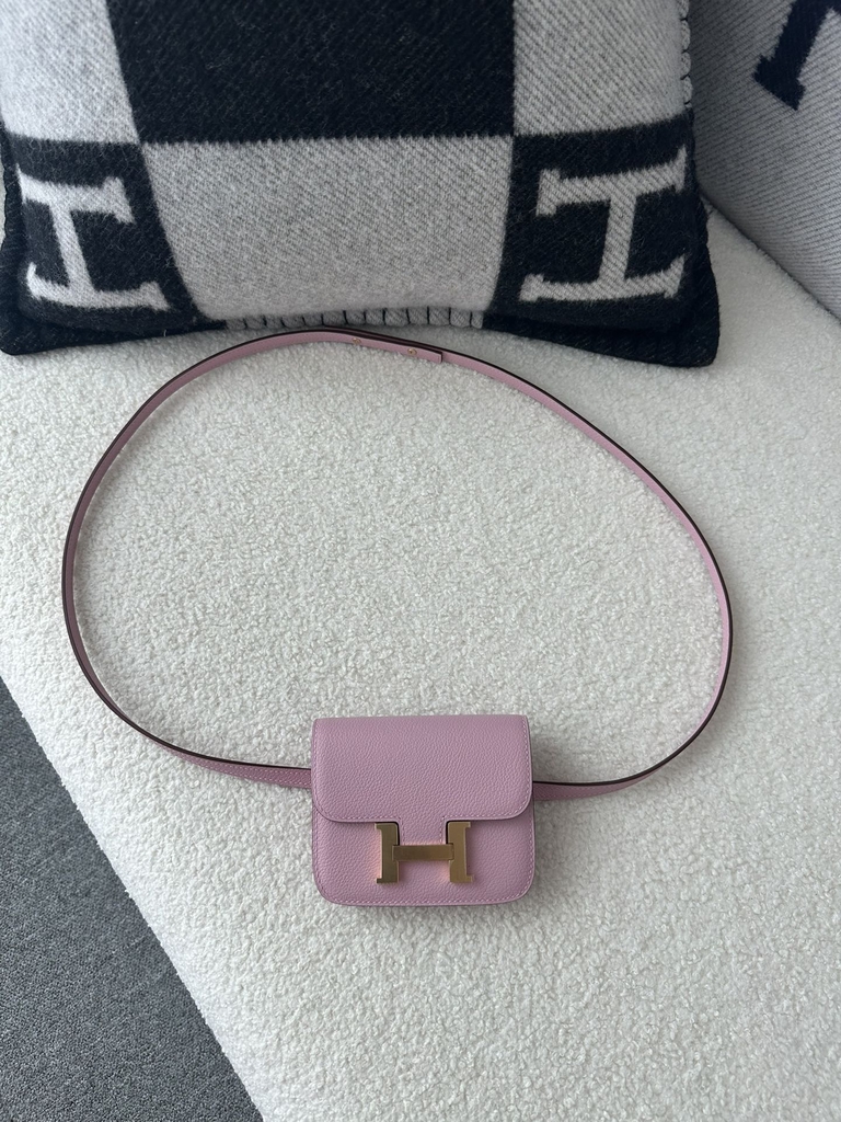 Constance slim evercolor  X9 Mauve sylvestre Gold hardware