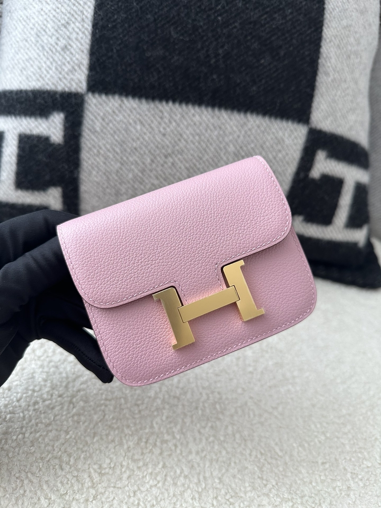 Constance slim evercolor  X9 Mauve sylvestre Gold hardware