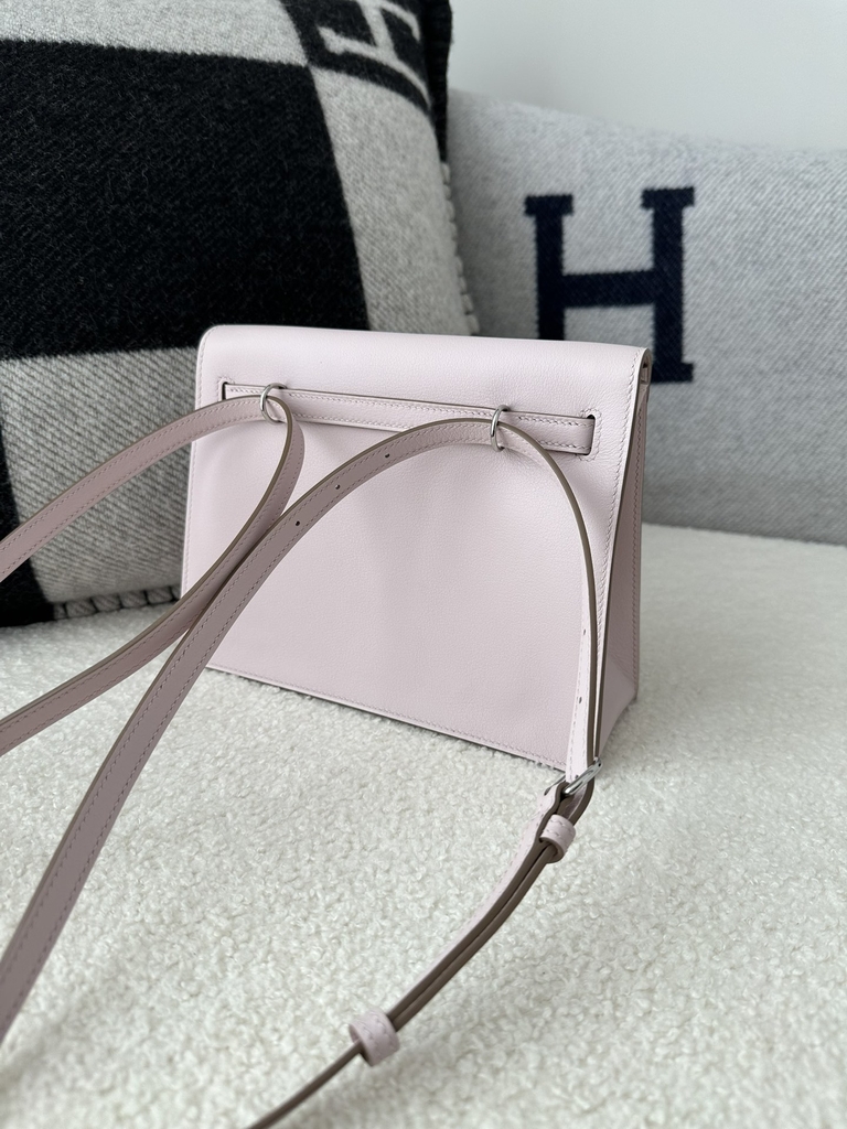Kelly Danse 22cm Dancing Bag Swift Leather Mauve Pale