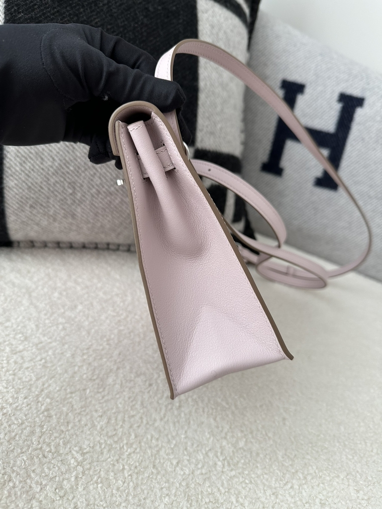 Kelly Danse 22cm Dancing Bag Swift Leather Mauve Pale