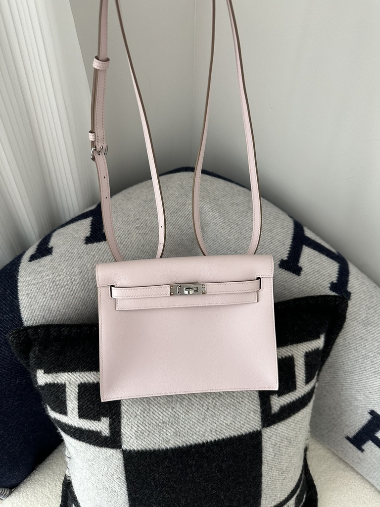 Kelly Danse 22cm Dancing Bag Swift Leather Mauve Pale