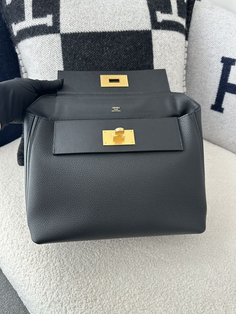 Kelly 2424 29cm Togo Swift Leather Bag