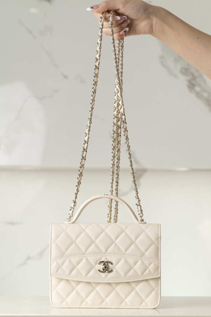 Chanel 25C Mini Backpack Early Spring Creamy White