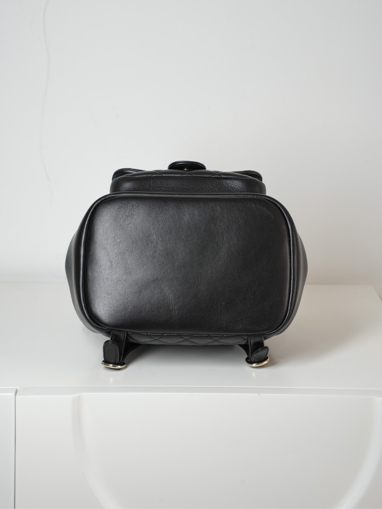 CHANEL 24p Duma Black Large Backpack
