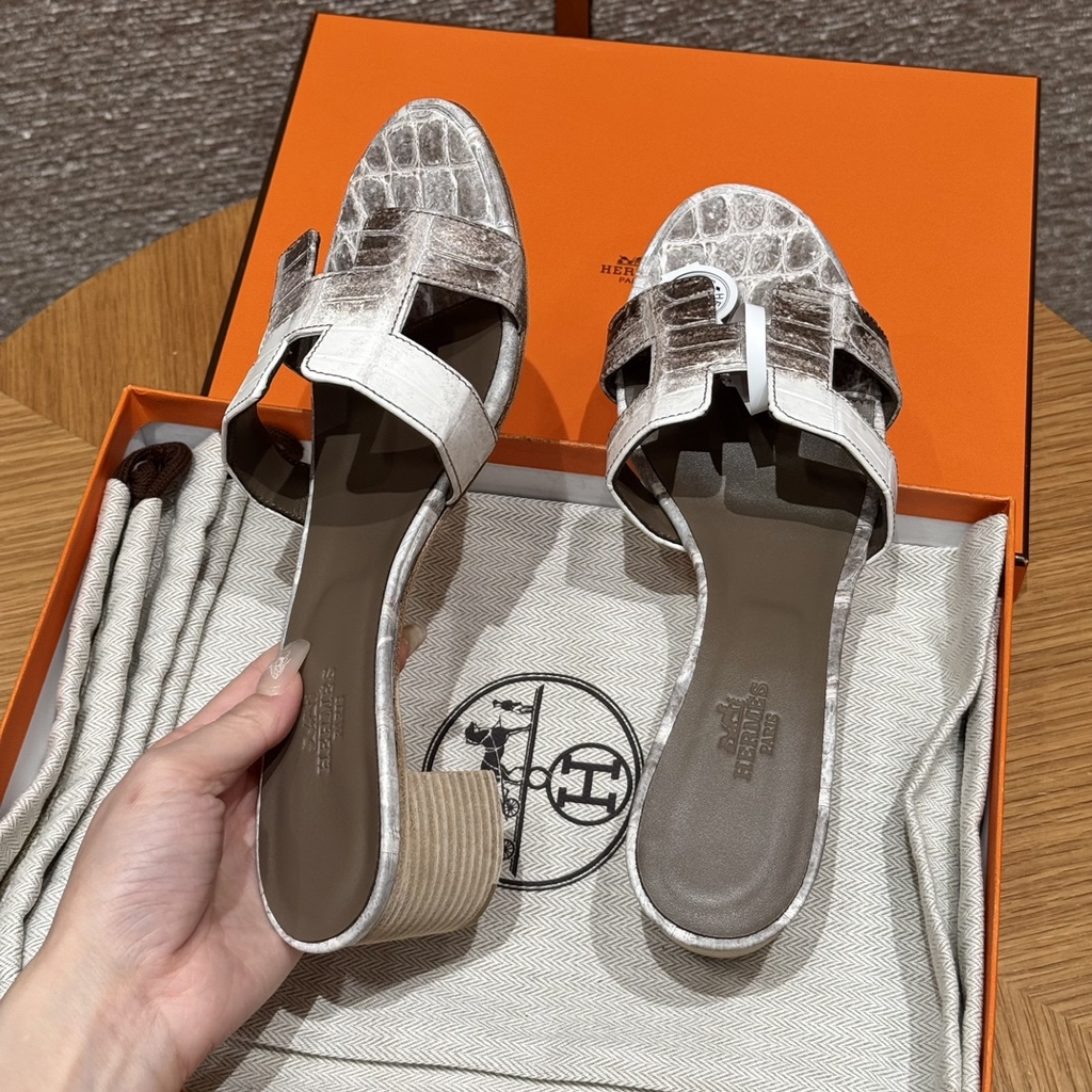 JD-2180 High Heel Sandals in Himalaya Alligator Leather