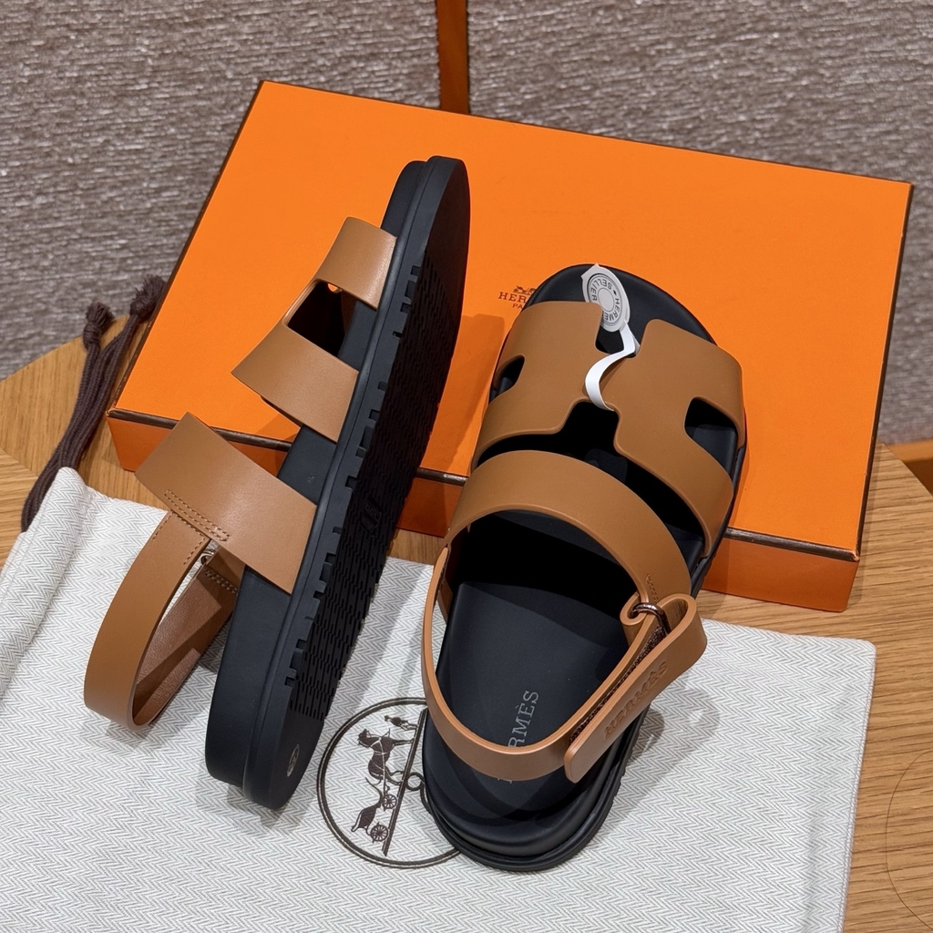 JD-520 226 Genius Women's Natural Cowhide Leather Sandals