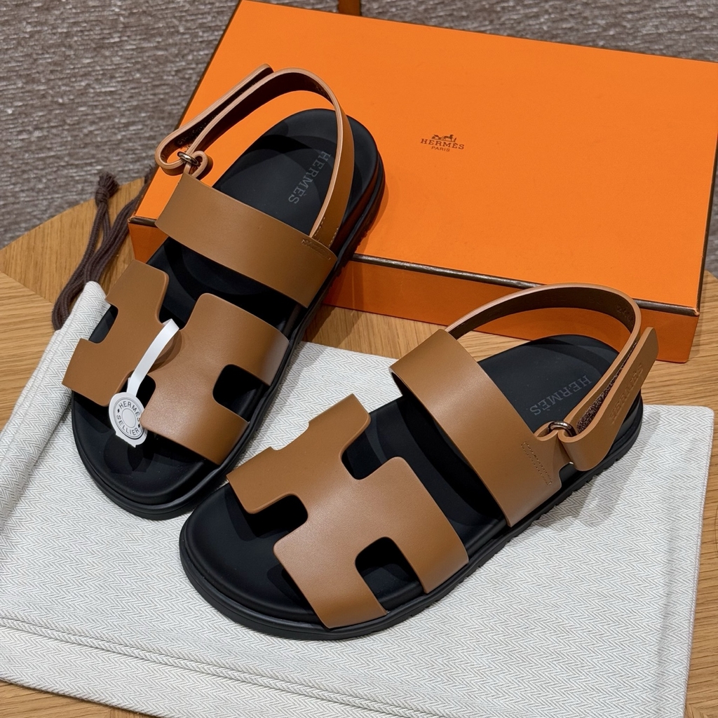 JD-520 226 Genius Women's Natural Cowhide Leather Sandals