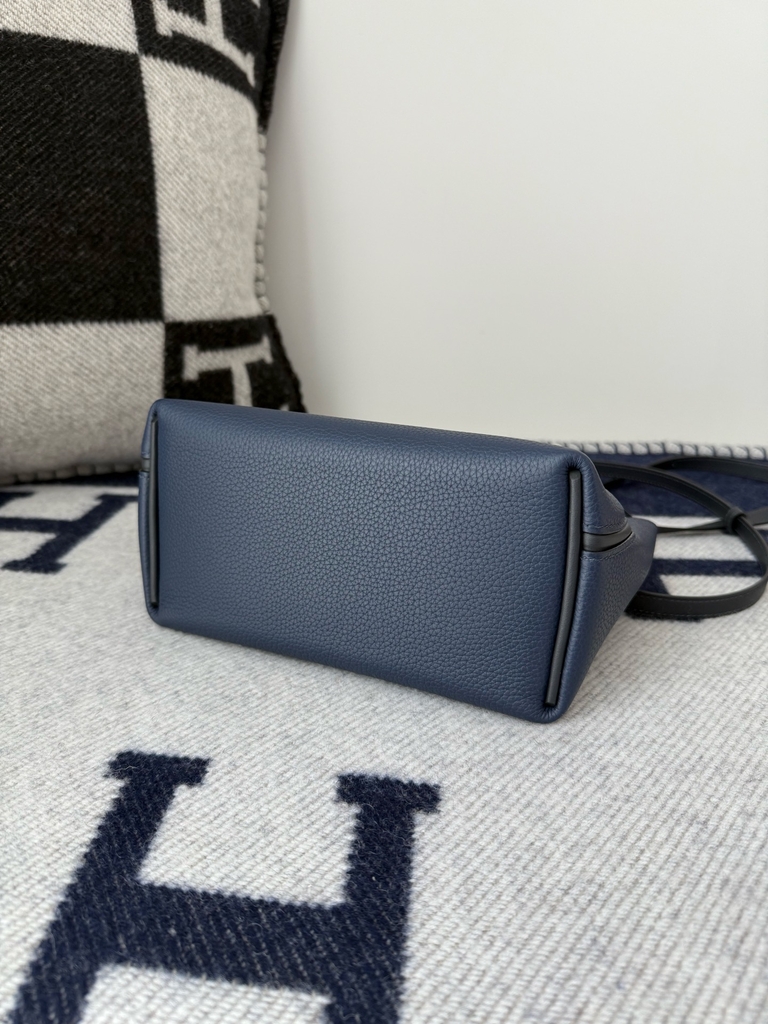 Kelly 2424 Mini Togo Swift Leather 21cm Bleu Sapphire Gold Hardware