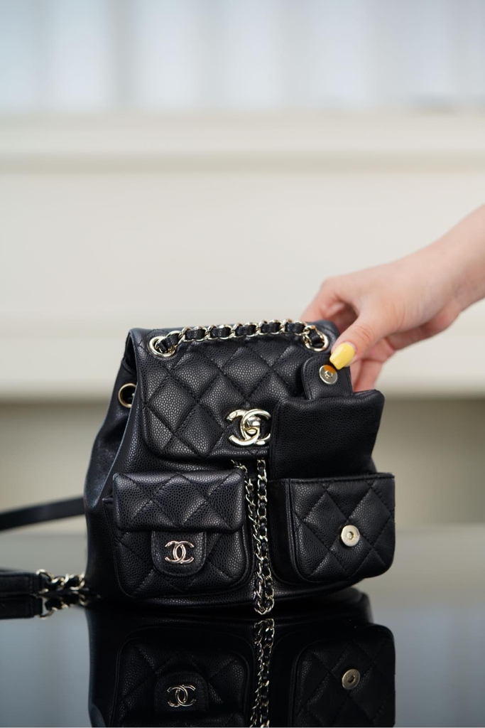 Channel 23P Duma Leather Mini Backpack