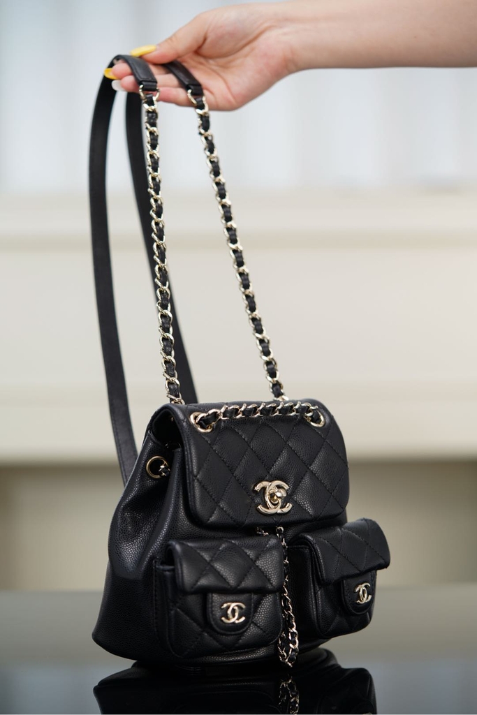 Channel 23P Duma Leather Mini Backpack