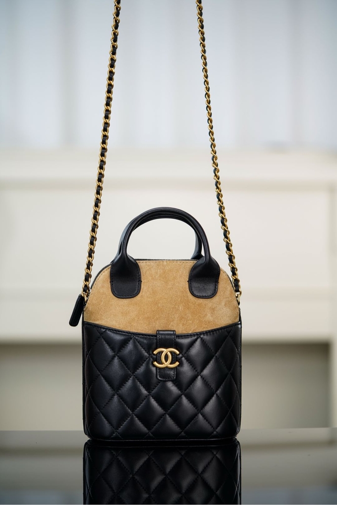 Chanel 25A Suede Handbag
