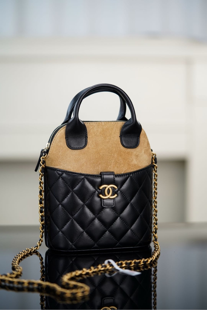 Chanel 25A Suede Handbag