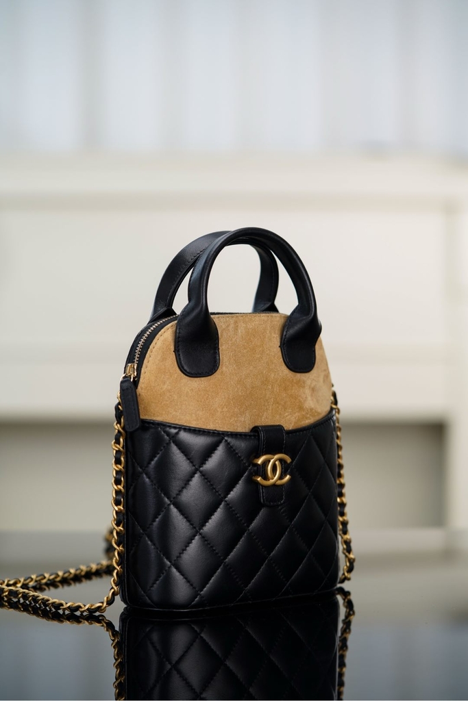 Chanel 25A Suede Handbag