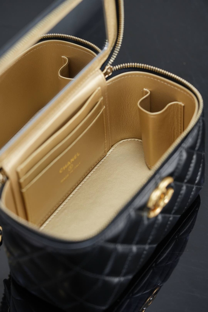 Chanel 25s Black Gold Jewelry Box