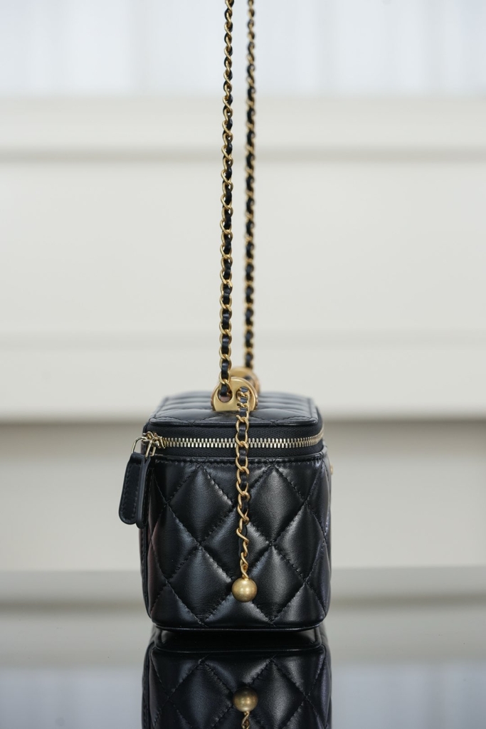 Chanel 25s Black Gold Jewelry Box