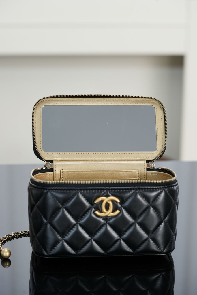 Chanel 25s Black Gold Jewelry Box