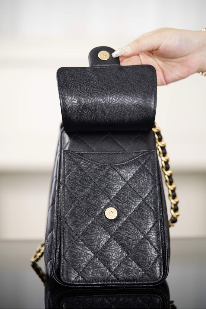 Chanel 25s Small Hobo Drawstring Bucket Bag