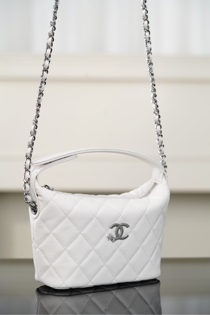Chanel 25B Star Button Lunch Box Bag