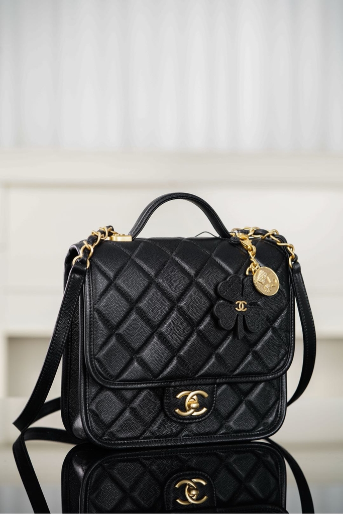 Chanel 25B Four Leaf Clover Mini Backpack
