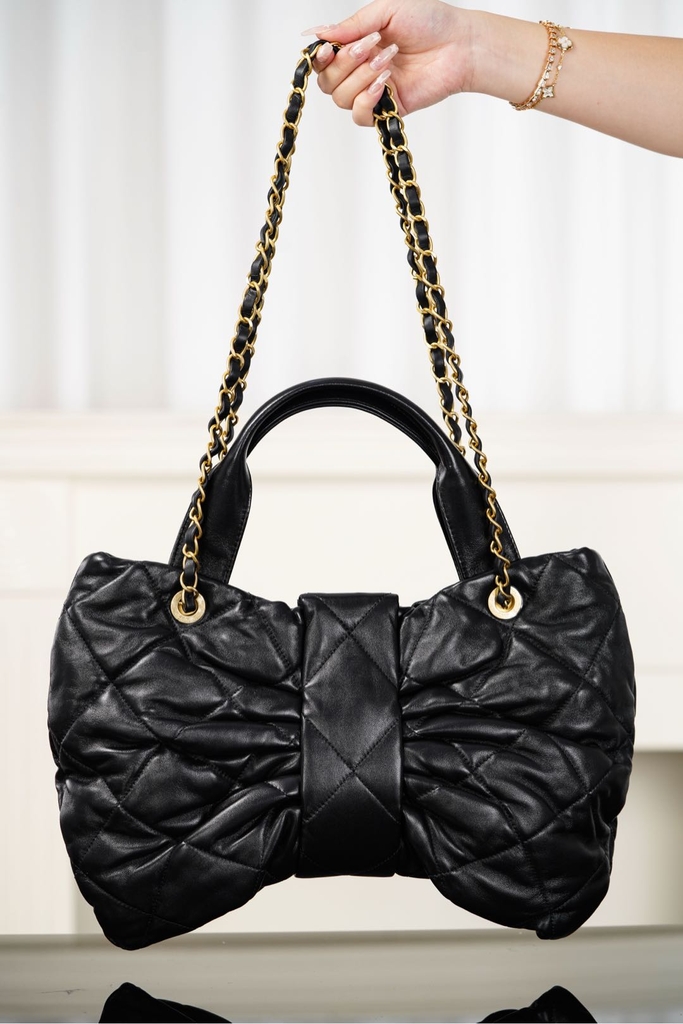 Chanel 25K Butterfly Knot Handbag Medium