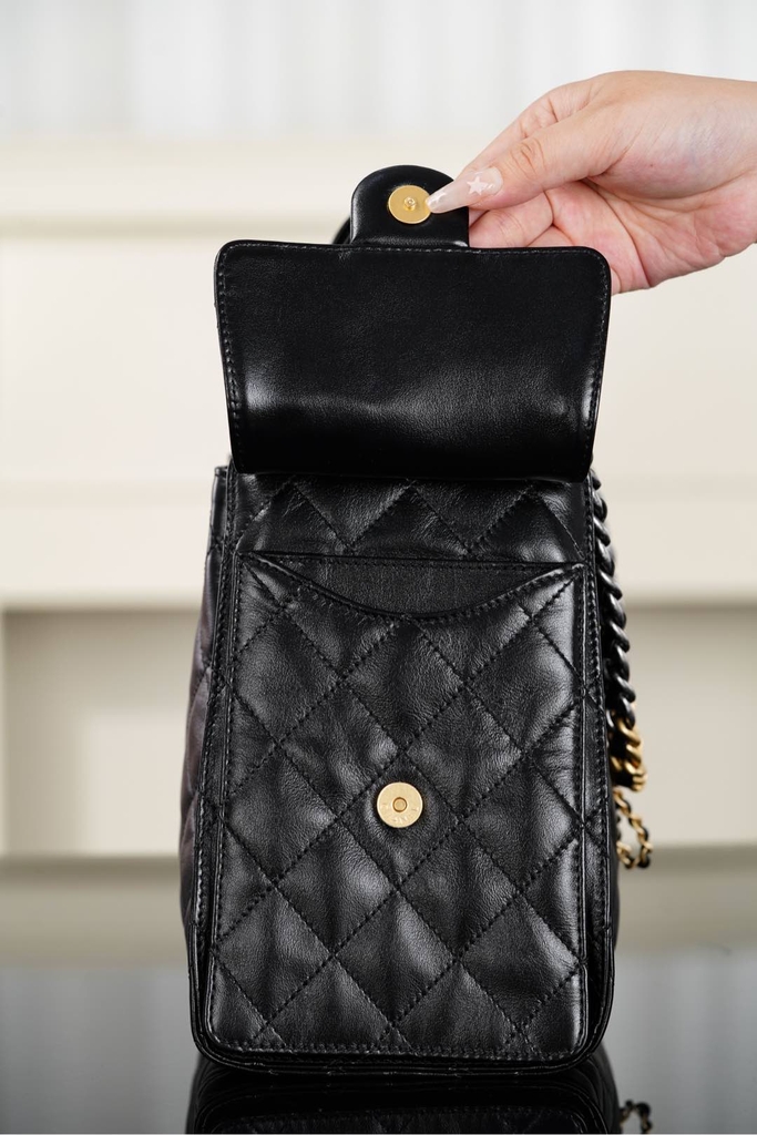 Chanel 25B Mini Bag Oil Wax Leather