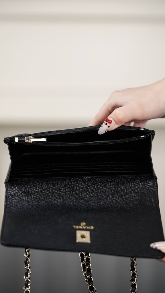 Chanel 25K Big Diamond Pattern 3-in-1 Backpack Black Gold