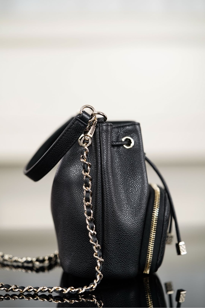 Chanel 25B Mini Drawstring Bucket Bag