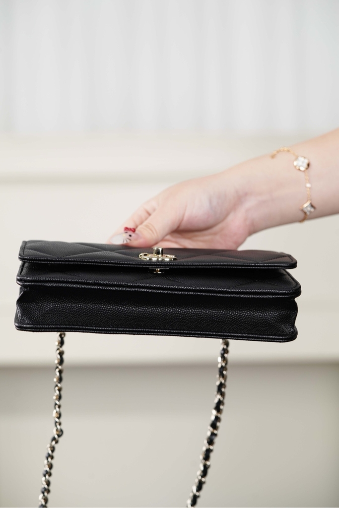 Chanel 25k Black Gold WOC Bag