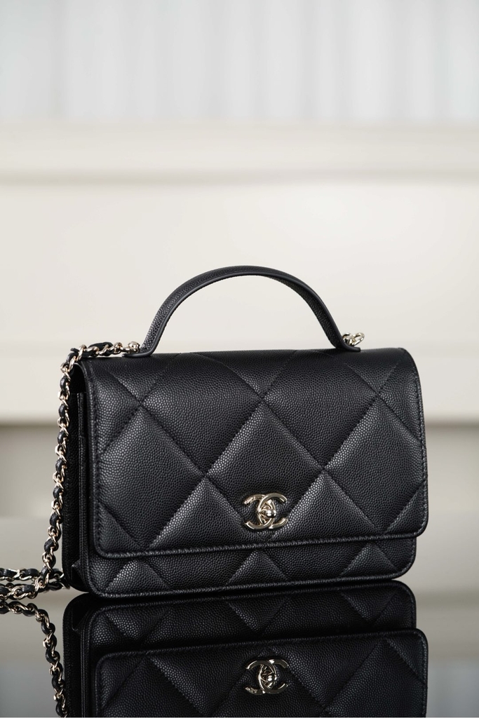 Chanel 25k Black Gold WOC Bag