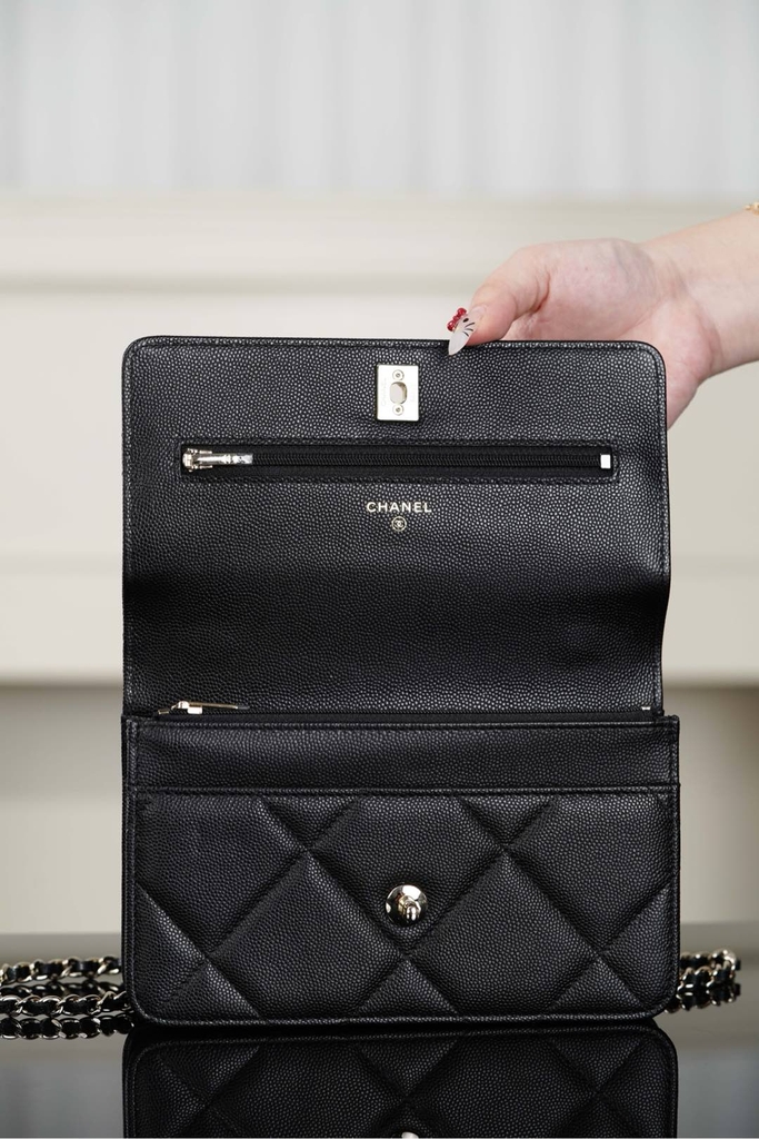 Chanel 25k Black Gold WOC Bag