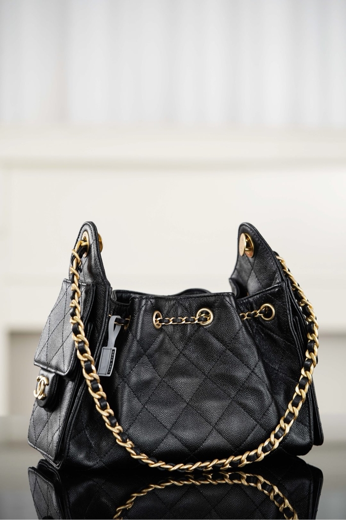 Chanel 26C Mini Bag Black Gold