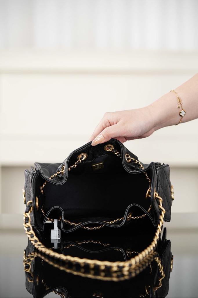 Chanel 26C Mini Bag Black Gold