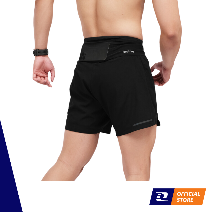 Quần Dù Chạy Bộ Nam Motive Running Plus SM201 Đen