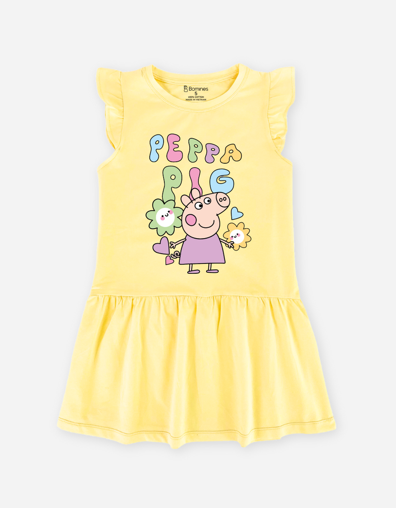 Váy bé gái tay ngắn Peppa Pig