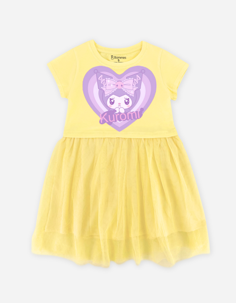 Váy bé gái phối lưới Bomines Sanrio Kuromi, Hello Kitty, Cinnamoroll, My Melody