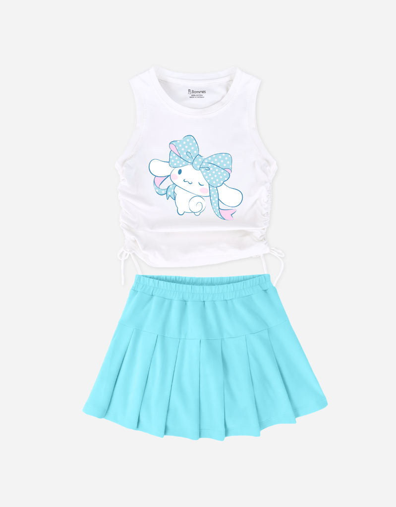 Set váy bé gái Kuromi Kitty Cinnamoroll