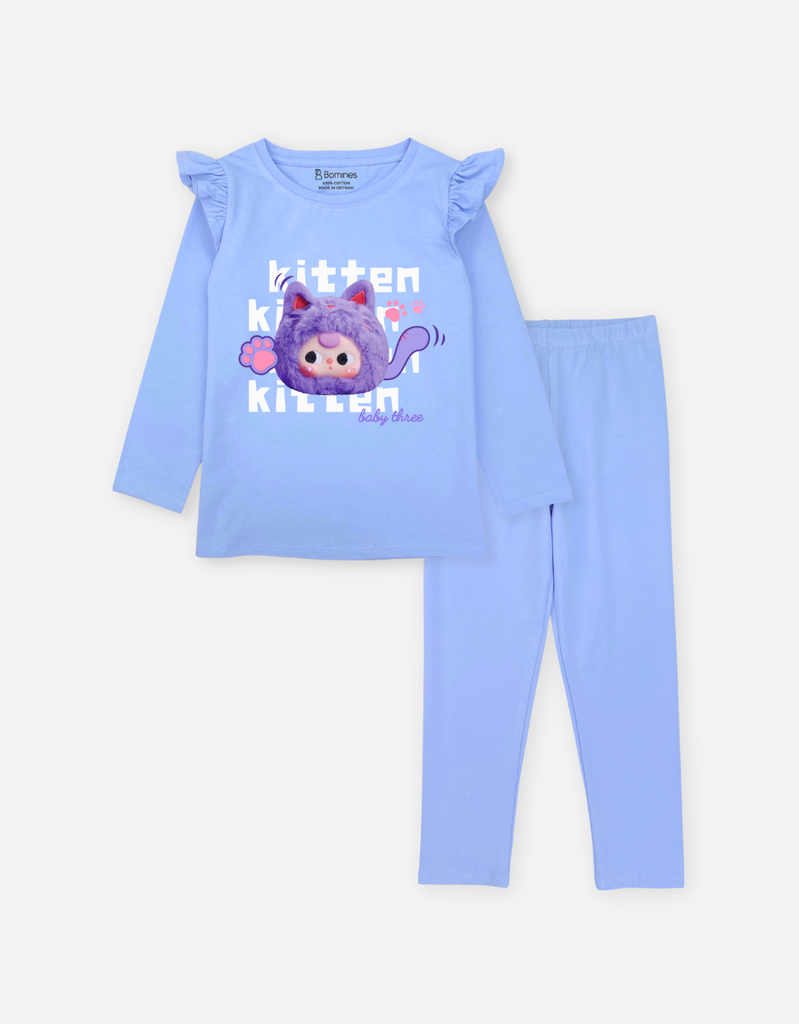 Đồ bộ bé gái BabyThree Qkid
