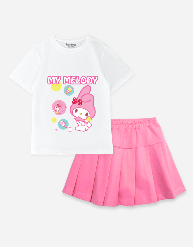 Set chân váy bé gái Sanrio