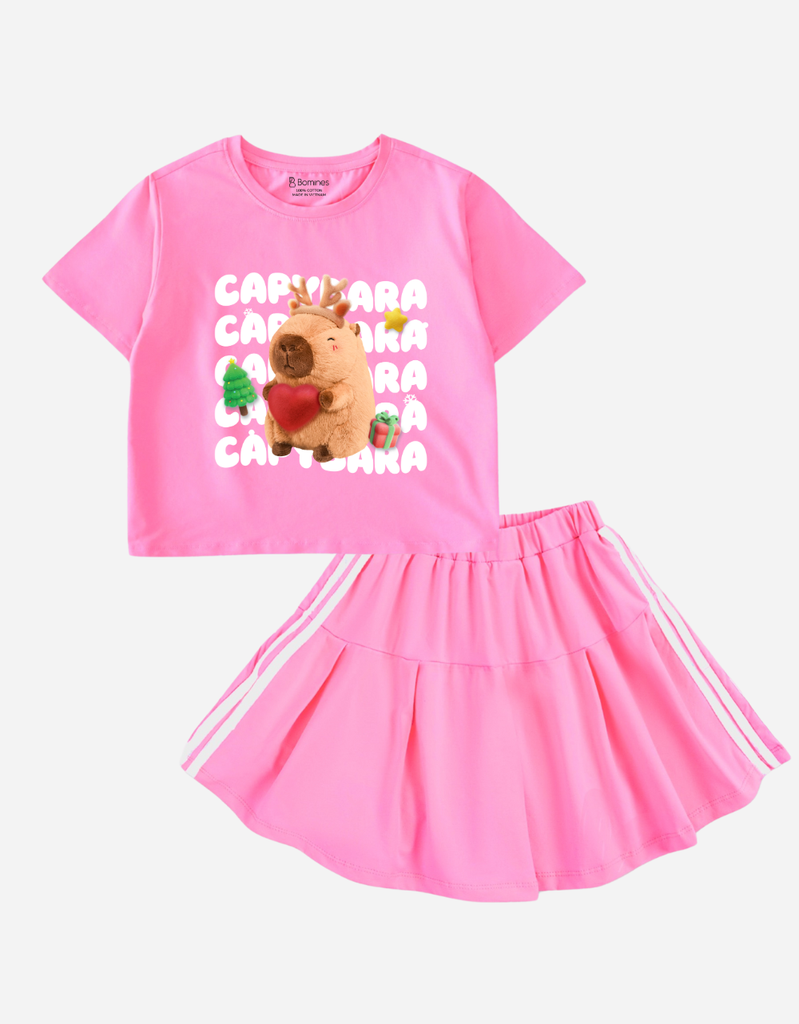 Set váy bé gái Capybara