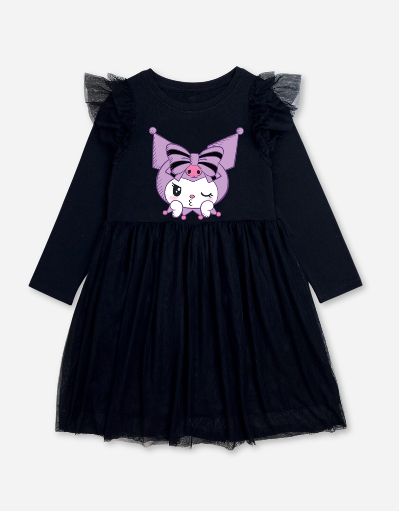 Váy cho bé gái tay dài Kuromi Bomines