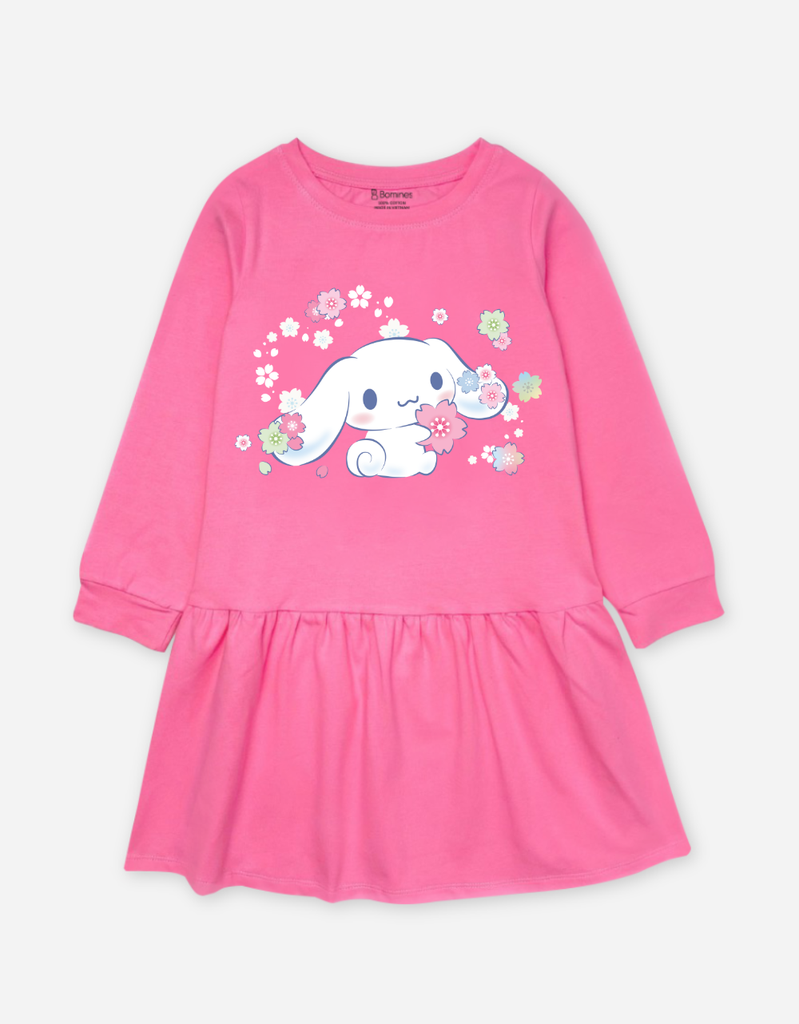 Váy bé gái tay dài Cinnamoroll