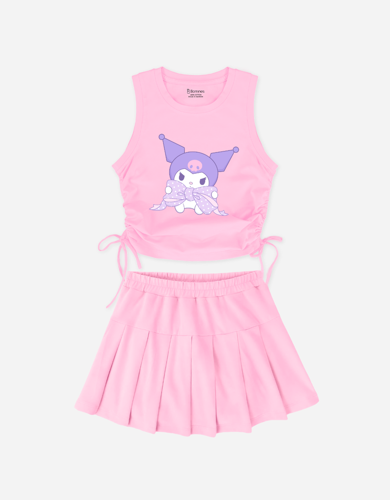 Set váy bé gái Kuromi Kitty Cinnamoroll