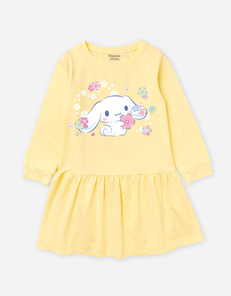 Váy bé gái tay dài Cinnamoroll