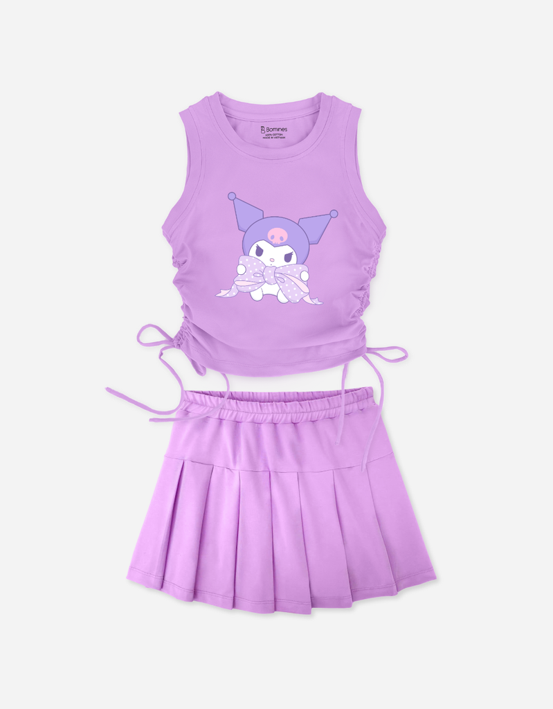 Set váy bé gái Kuromi Kitty Cinnamoroll
