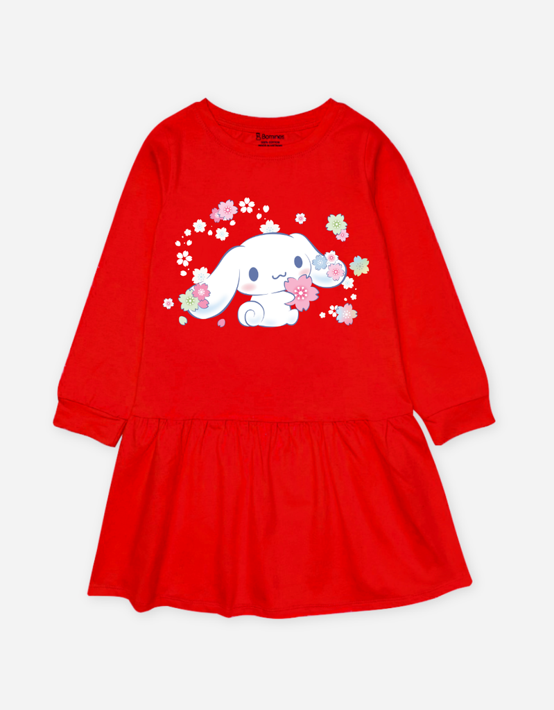 Váy bé gái tay dài Cinnamoroll