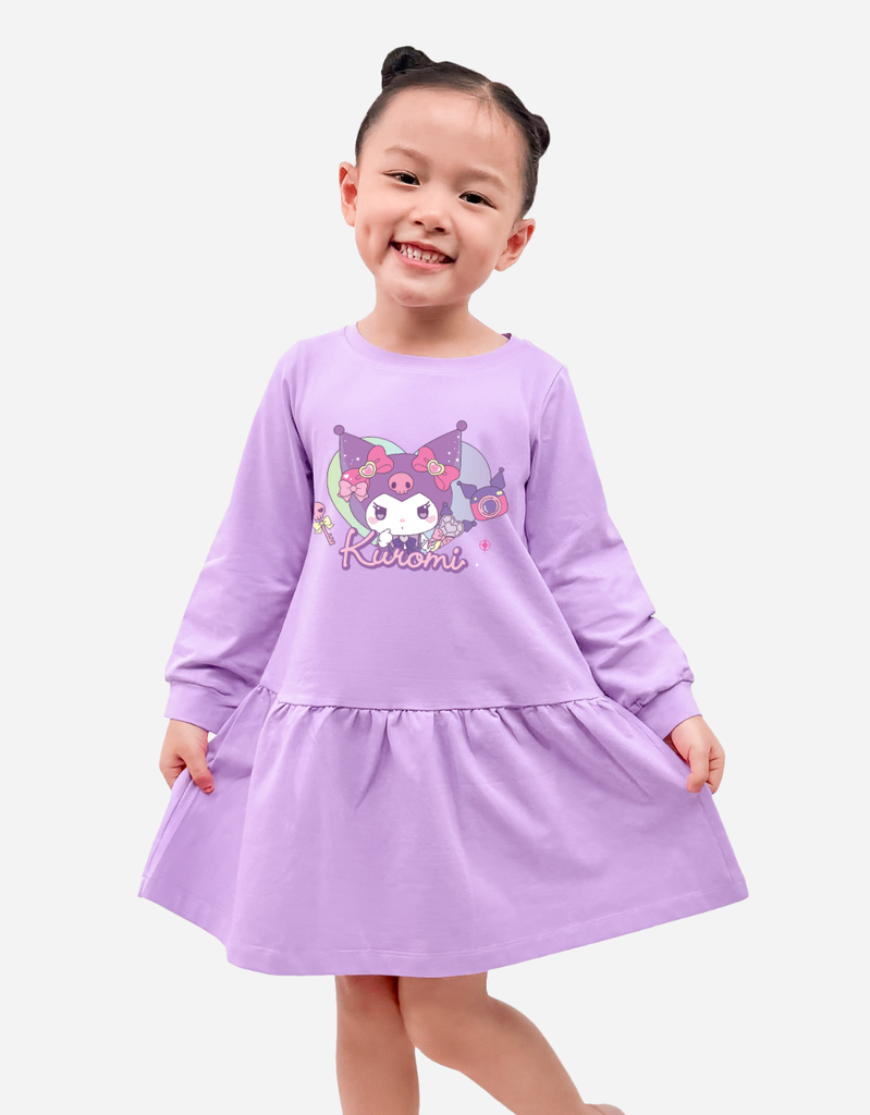 Váy bé gái tay dài Kuromi