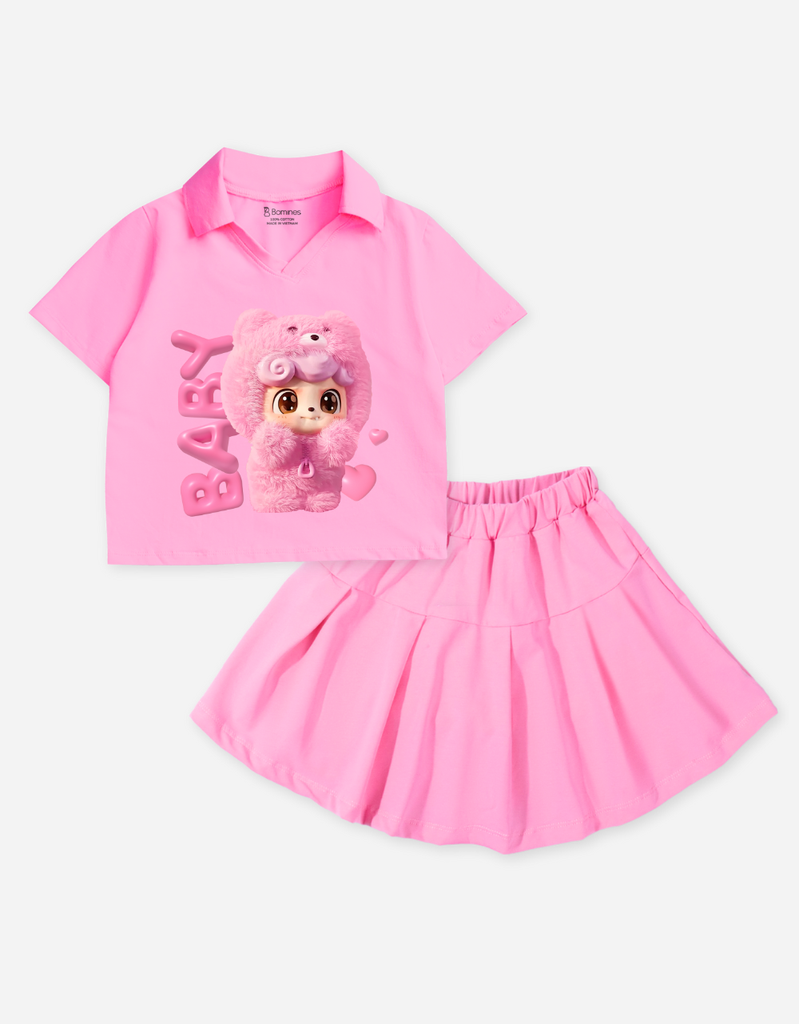 Set váy bé gái BabyThree Bomines