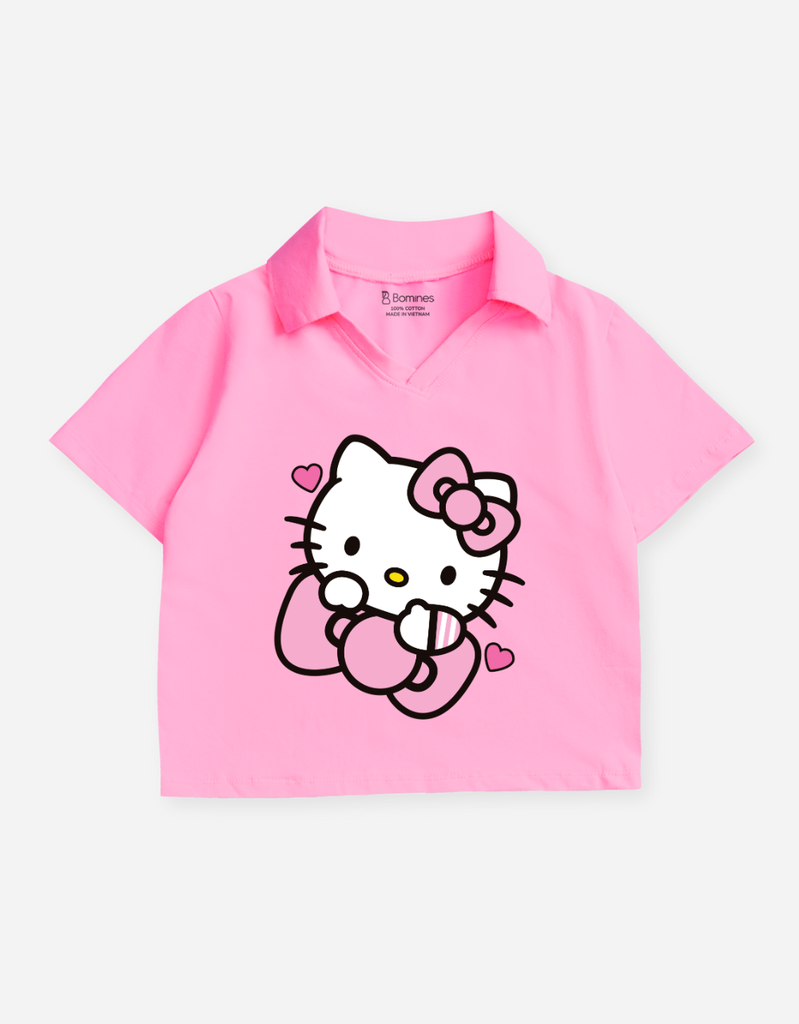 Áo bé gái Kuromi Kitty Bomines